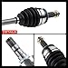 A-Premium Pair (2) Front CV Axle Shaft Assembly Compatible with Subaru Impreza 2011-2014, Forester 2009-2013, XV Crosstrek 2013-2014, 2.0L 2.5L, Driver and Passenger Side