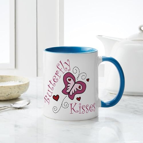 Taza de cerámica 11 oz Butterfly Kisses miniatura 6