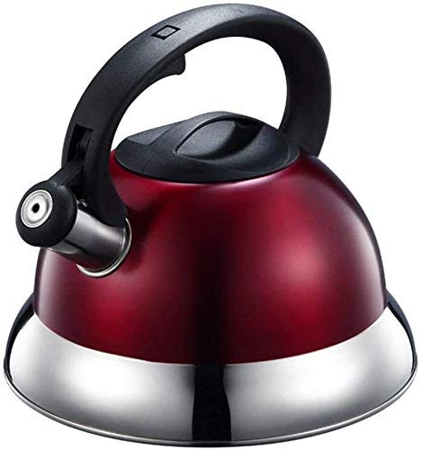 Kettle Red Gas Edelstahl modernes Pfeifen für Induktionskochfelder Gas Ceramic Kitchen Camping Home Camping
