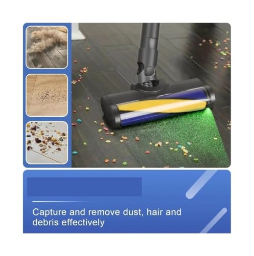 Cabezal de rodillo suave con luz LED verde para Dyson V6 detecta el polvo oculto 5