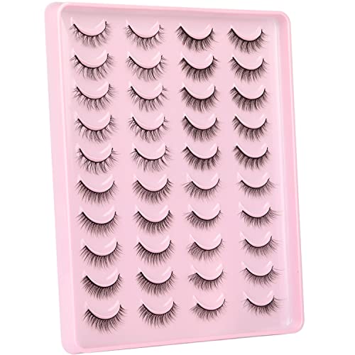 Natural Lashes Wispy Faux Mink Eyelashes Natural Look 4 Style Kiromiro False Lashes 3D Fluffy Strip Lashes Pack #TOP4