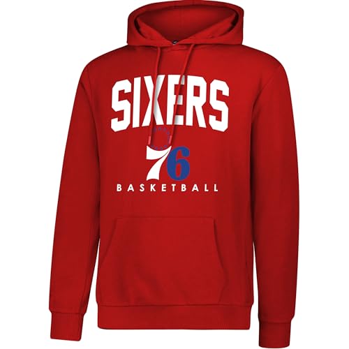 Ultra Game Mens NBA Official Super Soft Teamster Hoodie Sweatshirt Philadelphia 76ers Team Color Medium