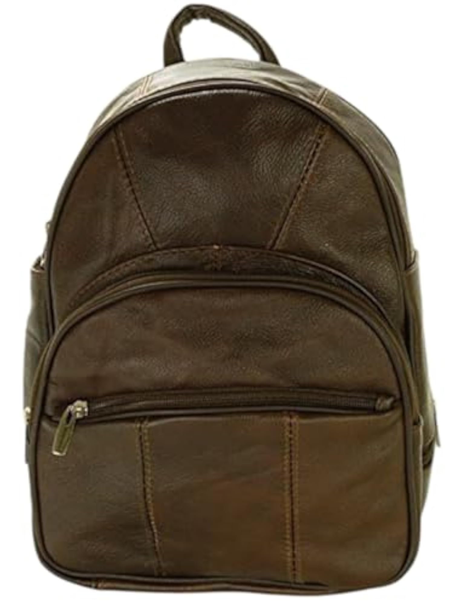 Leather Backpack Purse Mid Size Convertible