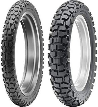 Dunlop D605 Dual Sport Motorcycle Tires Multiple Sizes Combo Set Front & Rear (1 Front 2.75-21/1 Rear 120/80-18)