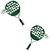 MasGemelos Boutons de Manchette en Forme de Raquette de Padel Vert