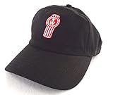 Kenworth Truck Black Baseball Cap (Hat) with Red/White KW Logo - Cotton - Adjustable Adult Size
