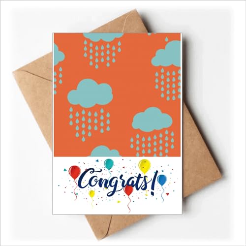Cartes de mariage nuage pluie orange pour inviter vos proches avec joie