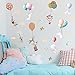 Dilightnews 2 Jeux Animaux Stickers Ballon Étanche, Lapin Autocollants Muraux, Animaux Stickers Ballon Bricolage Décoration pour Chambre Enfant Salon Salle de Cours Décor