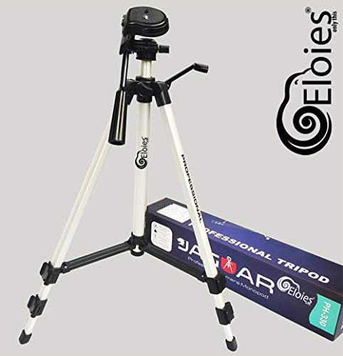 Image of Eloies Tripod for DSLR, Camera | Operating Height: 5.57 Feet| Maximum Load Capacity up to 5kg | Portable Lightweight Aluminum Tripod 360 Degree Ball Head| Carry Bag Included53.1 Inch Free Mobile Tripod Clamp
