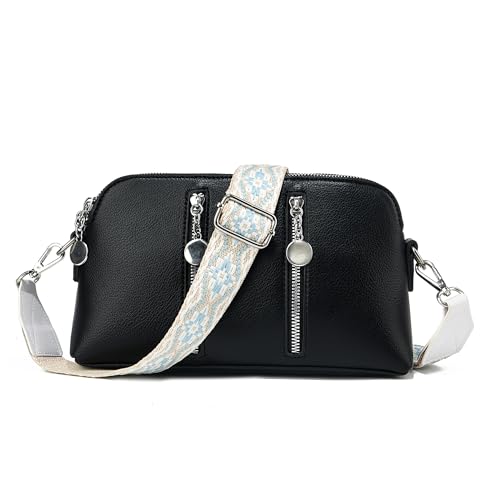 Image of Purse Strap,1.5 inch Leather End Shoulder Strap Adjustable Replacement,Retro Multi-Pattern Crossbody Bag Straps