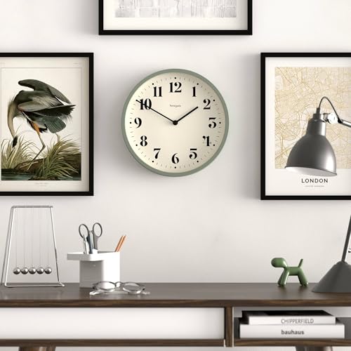 Reloj de pared moderno NEWGATE verde de 30cm para salon 3