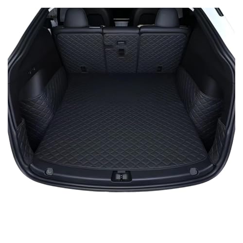 Tapis de coffre Tesla Model Y étanche : protection 6 pièces entièrement entouré en PU