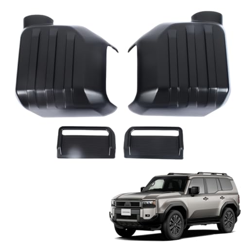 (Ithacolea)2024年トヨタ ランドクルーザー250系に対応 ドアミラーパネル ランクル250カスタムパーツ 外装 サイドミラープロテクターガード ガーニッシュ ミラーカバー for LAND CRUISER 250 アクセサリー (マットブラッ