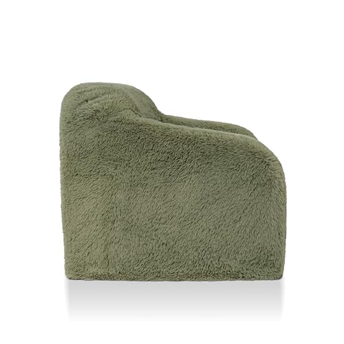 Sillón Plegable Peluche Verde miniatura 4