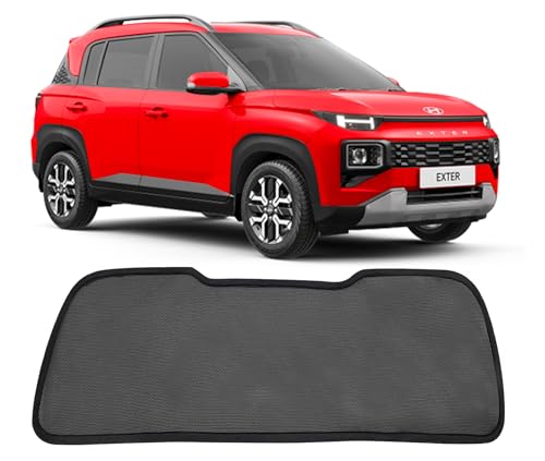 Image of Autofact Dicky Curtain for Hyundai Exter | Custom Fit Rear Windshield Sunshade | UV & Heat Protection | Foldable Mesh | Privacy & Cooling Car Accessory