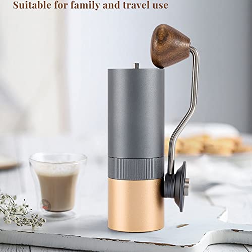 XinQt KF502 Manuelle Kaffeemühle Espresso Kaffeemühle Hohe Qualität Aluminiumlegierung Kaffeemühle mit Kaffee Löffel Set – Bild 3