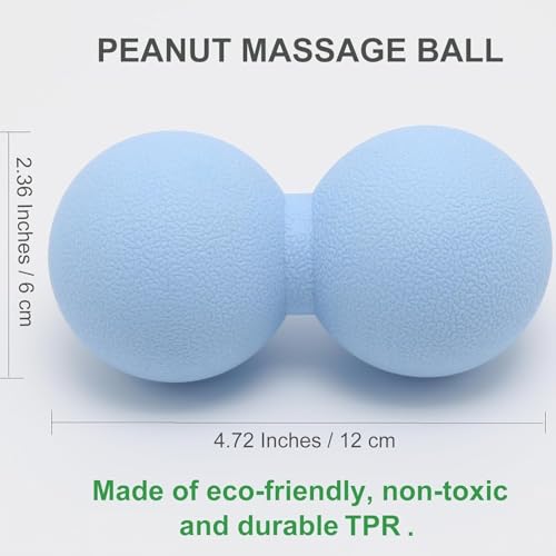 Image of Bodylastics Peanut Massage Ball For Total Body Deep Tissue Massage, Physiotherapy, Trigger Point Therapy, Muscle Knots, Myofascial Release
