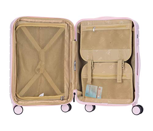 Image of Sherrpa 20 Inch Cabin Size Destiny Hardside Polycarbonate Expandable Luggage Trolley with Spinner Wheels and TSA Approved Combination Lock (Capin Size 20 inch)