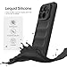 BonYonka Silicone Case for Xiaomi 15T Pro, Anti-Scratch Microfiber Lining, Shockproof Case with Camera Protection, Black