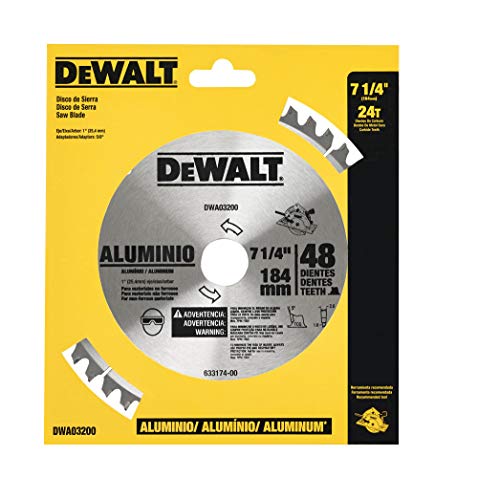 DEWALT Lâmina Serra Circular de Alumínio com 48 dentes DWA03200