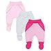 Produktbild TupTam Baby Mädchen Strampelhose mit Fuß 3er Pack, Farbe: Farbenmix 1, Größe: 62