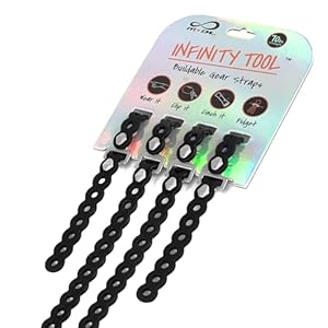 MODL Infinity Tool™ 2.0 Modular Straps (4-Pack) – Flexible Multi-Tool, Gear Strap, Wearable Gadget for Outdoor Adventure, Survival, Camping, Travel, EDC