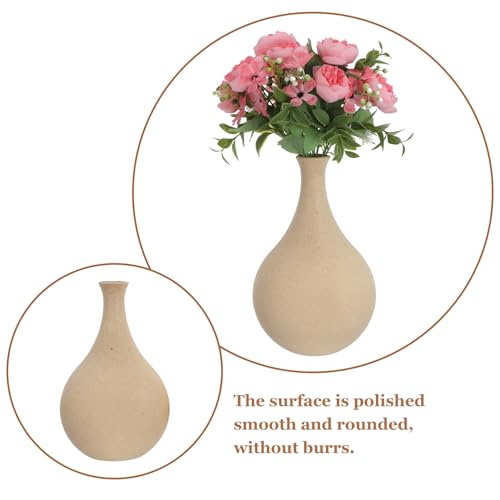 Vase en Bois Composite Minimaliste pour sublimer vos fleurs séchées sans eau - 4