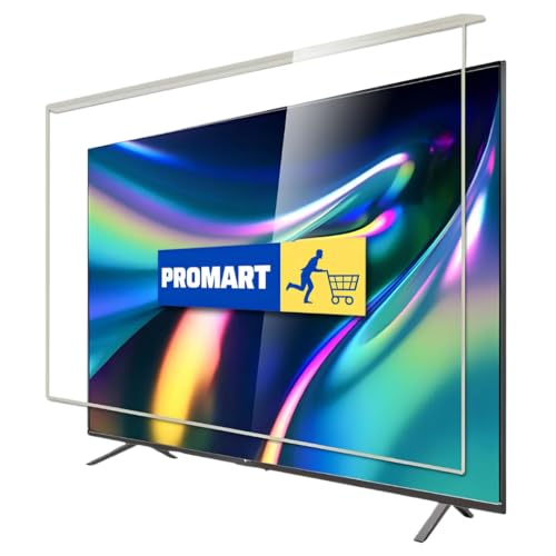 PROMART® 55 Inch TV Screen Protector – Tempered Glass Guard | 9H Hardness | Scratch Resistant | Crystal Clear Display Protection