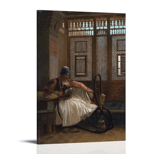 Impression sur toile Arnaut Fumant Gerome 30x45cm pour decoration salon moderne
