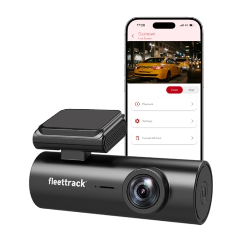 Image of Fleettrack 2K QHD DashCam for Car | 1440p HDR Recording | F1.8 Night Vision | 5.8GHz WiFi App Control | Voice Control | Parking Mode | Loop Recording | GPS Logger Support | Upto 128GB
