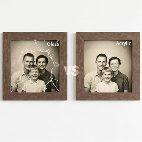 Image of 5 Pack 5 inchx5 inchx0.04 inch(1mm) Thick Acrylic Sheets Transparent Plexiglass Panels with Protective Film for Picture Frame Art Design, DIY Craft, Signage, Display, and Home Projects