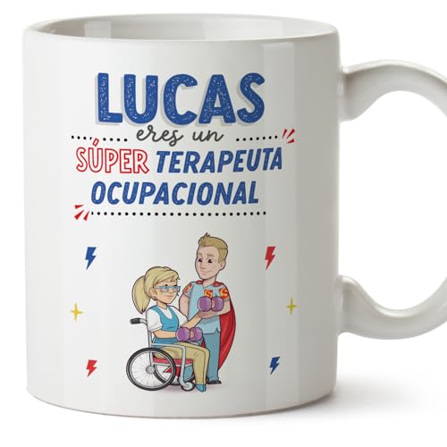 MUGFFINS Tazas Personalizadas para TERAPEUTA OCUPACIONAL hombre - En Español - ¡Eres Súper! - 11...