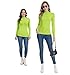 Lime Green Mock Turtleneck Tops for Women Long Sleeve Thermal Warm Undershirt Fitted Fall Basic Casual Shirts (NGM)