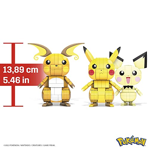 Mega Construx Pokémon Build And Show Pikachu Evolution Trio - vue 6