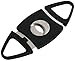 Mantello Black Plastic Guillotine Cigar Cutter - Set of 12 Stainless Steel Double Cutting Blade Clippers - Cuts Up To 52-Ring Gauge Cigars - Perfect Size for Travel, Party Giveaways, Groomsmen Gifts