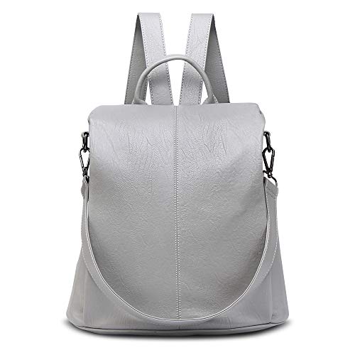 AtailorBird Mochila Antirrobo para Mujer Bolso Cuero de la PU Impermeable de Hombro Escolar