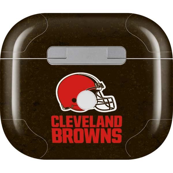Skinit Decal Audio Skin compatible with Apple AirPods (3rd Gen, 2021) - Officially Licensed NFL Cleveland Browns Distressed Design