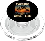 Photo Gallery awesome since 1958 67° compleanno fenicottero tropicale palma popsockets popgrip per magsafe Photo Gallery awesome since 1958 67° compleanno fenicottero tropicale palma popsockets popgrip per magsafe