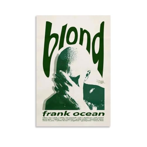 Duboueu Frank Poster Ocean Music Album Rétro Blond Vintage Couverture pour chambre, Art mural esthétique sur toile, Décoration de chambre à coucher Poster...
