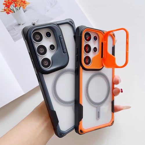 Coque Samsung S25 Edge orange évite les chutes avec son support intégré