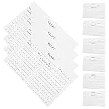 Kichvoe Tarjetas para Recetas Vacías para Boda y Despedida de Soltera, 50 Hojas de Papel de Doble Cara para Escribir Recetas Caseras, Accesorio Práctico para Cocina y Obsequio de
