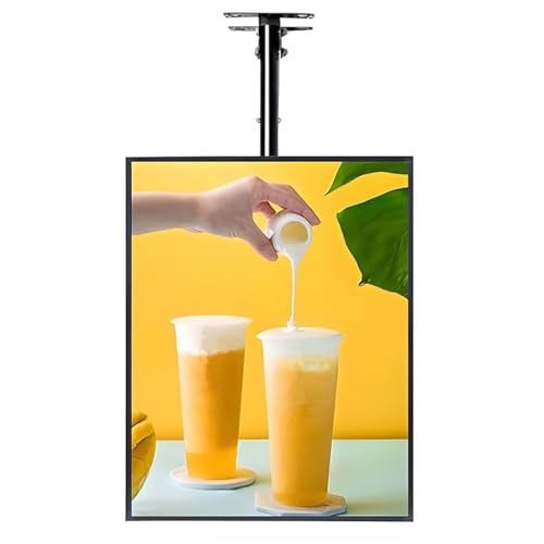 Tableau de menu à lumière LED avec cadre ultra fin à clipser et support réglable
