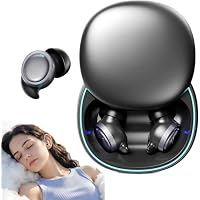 Rulbovs NE96 Sleep Wireless Mini Earbuds with Noise Blocking, Invisible Design & LED Display, (Black)