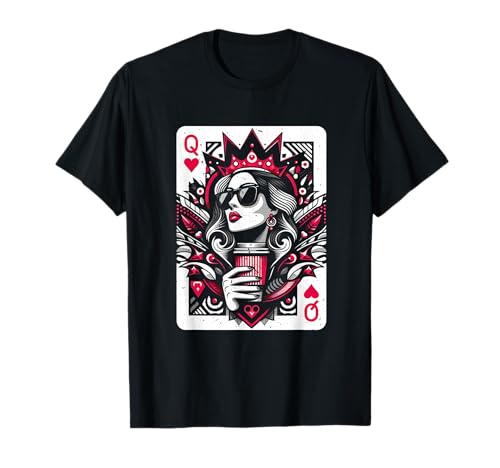Queen Of Hearts Jeu de hasard pour femme T-Shirt