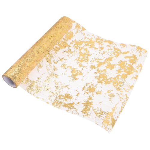 Frcolor �S�[���h���b�V���e�[�u�������i�[ ���^�|���G�X�e���� 29cm×5m ���[���^�C�v �f�B�i�[����p�e�[�u���f�R���[�V���� �������p�[�e