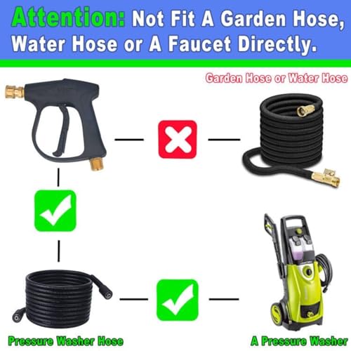 DUSICHIN DUS-018 Foam Cannon Lance Pressure Washer Nozzle Tip Spray Gun 3000 PSI Jet Wash Car Detailing