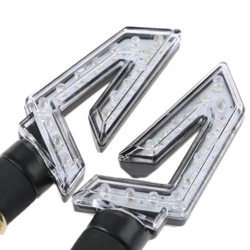 Clignotants LED pour moto et vélo avec ampoules phares lumineuses en pack de 2 pièces