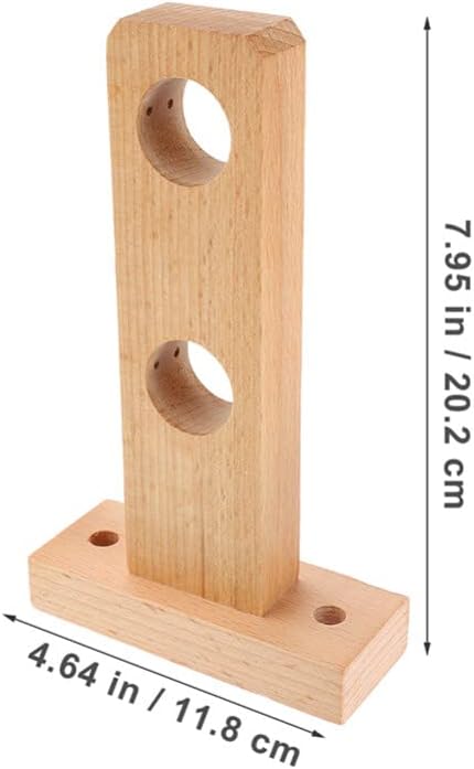VOSAREA 2pcs Curtain Rod Bracket Towel Rack Holder Towel Holder Stand Wood Curtain Rod Hooks Curtain Rod Holders Wood Bracket Curtain Hooks for Drapes Curtain Rod Mounting Brackets