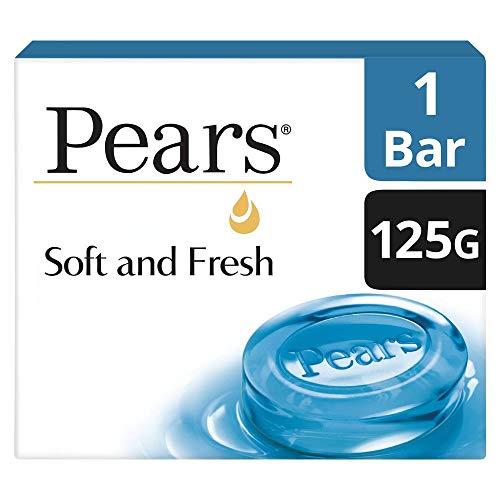 Image of Pears Soft & Fresh Bathing Bar With 98% Pure Glycerine, 125 g