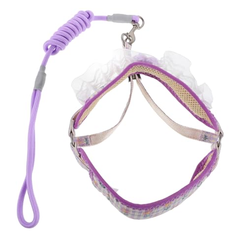 BESTonZON Pet Harness Set Leash Small Dog Walking Gear Training Leash for Puppies and Small Dogs